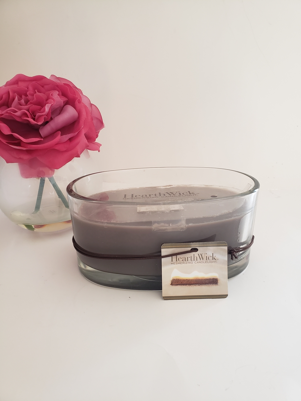 Hearth Wick Brown Cozy Nights Scented 3-Wick Oval Candle NWT